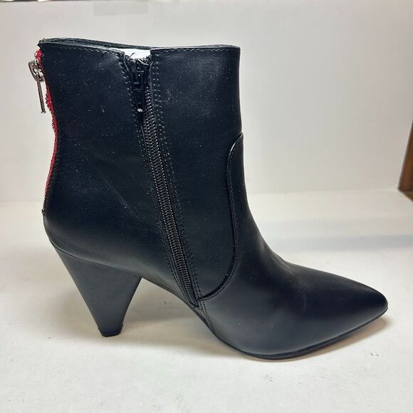 Good Choice Womens 9.5 M Black Pointed Toe High Heel Ankle Booties NIB ZV6 - Picture 2 of 6